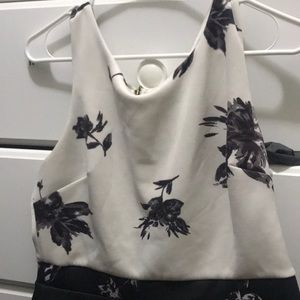 B&W Floral Dress